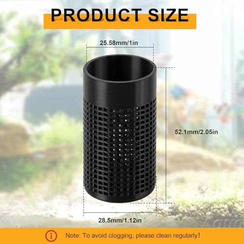 Magluv Aquarium Intake Guard Fit for AquaClear 70/110 Power Filter, Filter Intake Cover Replacement for Aquameta Aquarium Filter Intake Guard Protects Aquatic Life