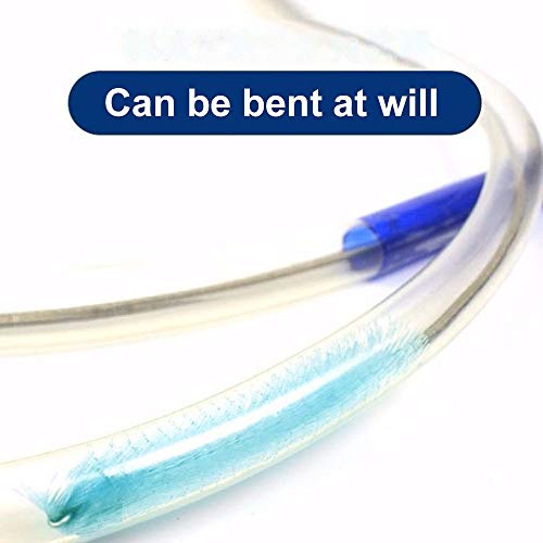 Aquarium Filter Brush, 45CM Double Ended Hose Brush Flexible Air Tube Hose Cleaner for Fish Tank or Home Kitchen