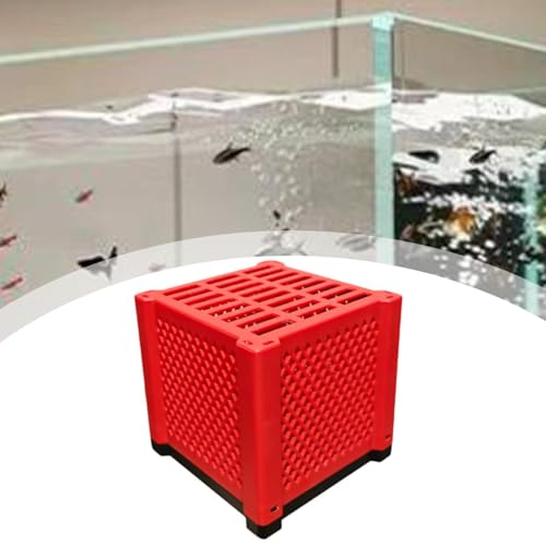 Fish Tank Filtration Storage Box,Filter Media Organizer,Hollow,PVC Sturdy Filtration Cube for Fish Tanks Aquarium Accessories