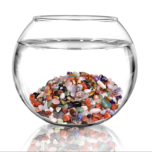 Pebbles Polished Gravel,Natural Polished Stones for Flower Bed Fish Tank Plants 3.5-Oz(Colorful) - color: Colorful
