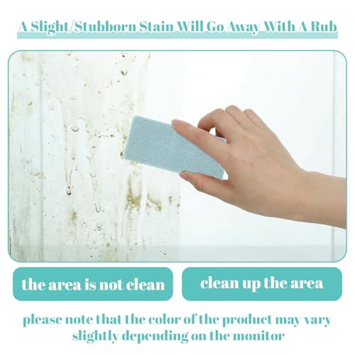 3Pcs Fish Tank Cleaning Tools, Double Sided Aquarium Sponge Brush, Non-Scratch Algae Scrubber, Glass Cleaner for Fish, Turtle Tanks, Safe Surface Buildup Remover for Glass, Acrylic (3.42"x1.49"x0.47")