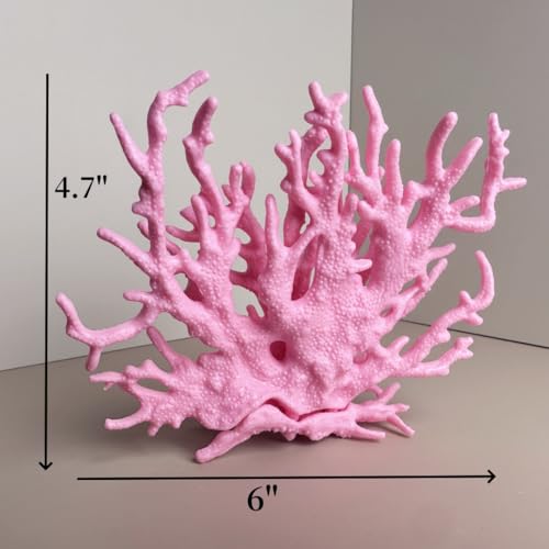 Fish Tank Decorations,Aquarium Corals Decoration, Aquarium Ornaments, Fish Tank Coral, Aquarium Corals Decoration, Fish Decorations for Aquarium (Pink, Medium) - color: Pink