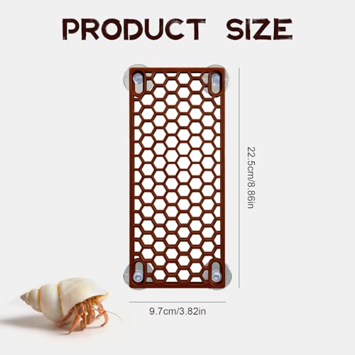 Hermit Crab Ladder Toy - Climbing Accessories for Reptiles, Lizards, Chameleons, Crab Habitat & Fish Tank Decoration Supplies (Brown) - color: brown