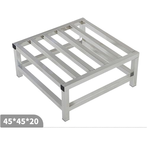 Stainless Steel Floor Bracket Rectangular Shelf with Raised Base, Fish Tank Bottom Frame, Heavy-Duty Shelf,30 * 40 * 10cm - size: 30*40*10cm