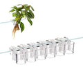 DONGKER Aquarium Plant Holder,6 PCS Reusable Fish Tank Hanging Plant Cups for 0.39"/0.3"-0.6" Aquarium Tank Glass Thickness - color: S