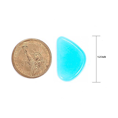 4.8Lbs 1100Pcs Glow in The Dark Stones Pebbles Blue Glow Rocks - color: Blue, size: 1100