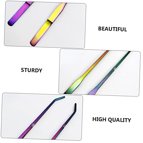 3Pcs Aquatic Plants Tweezers Set 27cm Stainless Steel Aquarium Tools Curved and Straight Aquascaping Tweezers for Fish Tank Maintenance and Water Plant Care