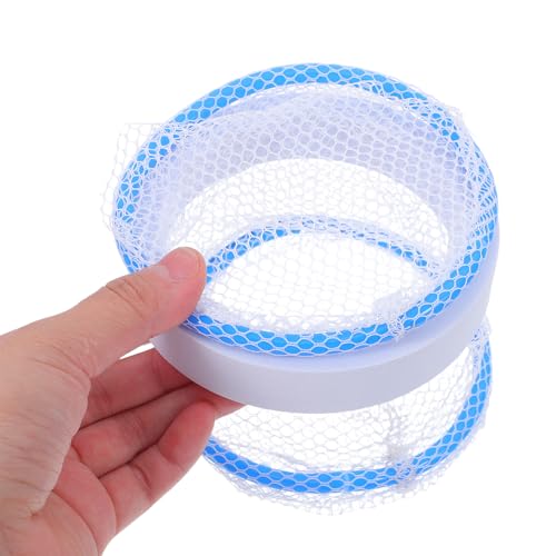 HOMSFOU Aquarium Floating Fish Breeding Box with Nylon Mesh Isolation Net, Guppy Breeding Tank Divider for Fish Hatchery and Nursery, 2pcs Set