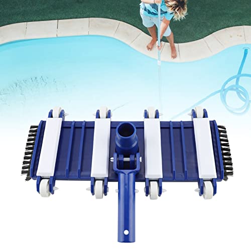Fdit Swimming Pool Vacuum Brush, 38cm Wide Head with Soft for 1.5 Inch Hose Connector, Attaches to 1.25 Inch Extension Pole for Pool Spa Aquarium Cleaning