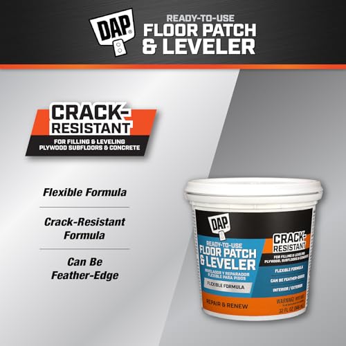DAP Flexible Floor Patch and Leveler, Light Gray, 32 Oz (7079859184)