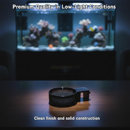 Aquarium Water Change Diffuser – Spill-Proof Water Changer for Rimless Fish Tanks, Protects Substrate, Plants & Decorations, Safe for Fish and Shrimp (Black, Medium)