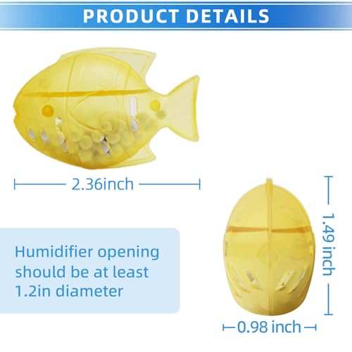 Humidifier Cleaner 6 Pack,Humidifiers Fish Tanks Cleaner,Warm&Cool Most Humidifiers and Fish Tank,Purifier Water (Yellow) - color: Yellow