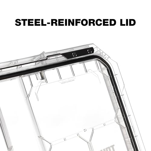 ToughBuilt – StackTech Low Profile Organizer, Slim Modular Storage with Clear Lid, Auto-Locking System & Customizable Compartments (TB-B1-O-10) - size: Low Profile