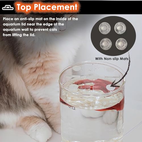 Clear Acrylic Lid for Round Aquarium, Cat Proof Fish Tank Top Cover, Cuttable Terrarium Anti-Jump Hood with Hole & Hinges, Folding Flip-top(33.0in83.8cm) Outer Dia 15.5in/39.4cm - size: 15.5in/39.4cm