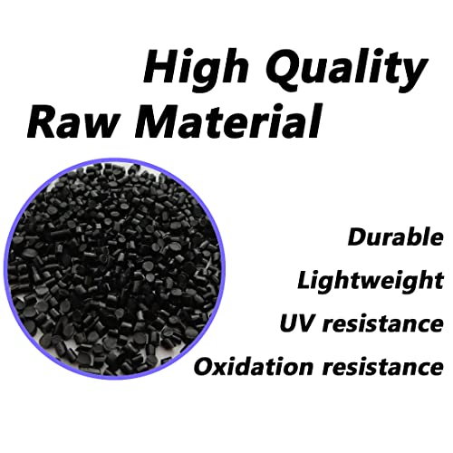 Pneumatic 1/4" OD Tubing 550Ft PU Air Tube Hose Pipe for Air Line or Water Transfer (Black) - color: Black, size: 1/4"OD