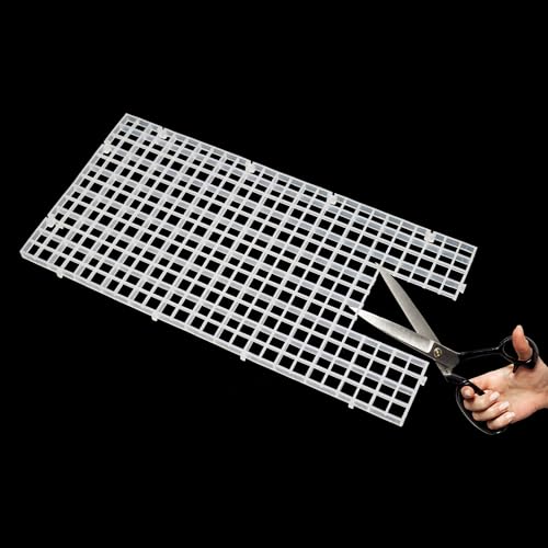 ALEGI 24 Pcs Aquarium Fish Tank Divider Plastic Egg Crate Aquarium Filter Bottom Tray Grid Isolation Board Partition Net Pane Separator (S 24pcs) - size: S 24pcs