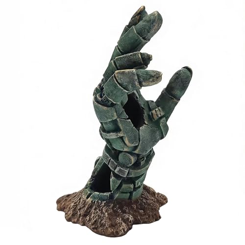 Aquarium Decoration Theme Decoration - Aquarium Hidden Cave Fish Tank Decoration, Reptile Cave Hidden Climbing Play Decoration Accessories, Suitable for Fighting Fish, Shrimp, Lizards, Amphibians