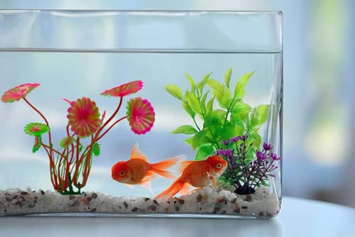 Plastic Aquarium Plants Decoration Accessories, Artificial Fish Tank Decor Plant 10 PCS