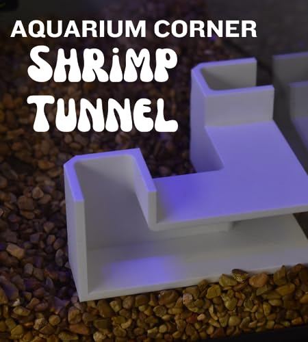 Chatelet Aquarium Underground Tunnel | Fish & Shrimp Hideout for Aquariums | Unique Underground Viewing Tunnel | Made in USA (Corner Tunnel, White) - color: Corner Tunnel, White