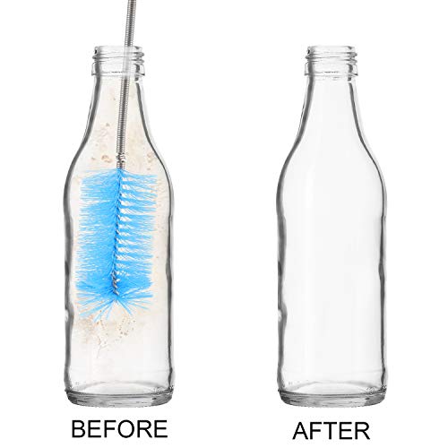 Patelai 3 Pieces Aquarium Filter Hose Brush Stainless Flexible Tube Cleaning Long Brush Double-Ended Bent Pipe Cleaner Steel Spring for Lab Fish Tank Aquarium, 3 Color(61.02 inches, 78.74 inches) - size: 61.02 inches, 78.74 inches