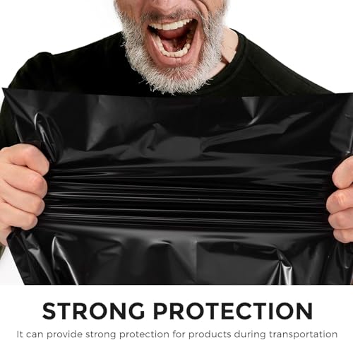 Metronic Poly Mailers 90000 Pack 12 x 15.5, Strong Adhesive Shipping Envelopes for Clothing, Waterproof Shipping Bags for Businesses, Flexible Mailers Poly Bags, Packages Bags Bulk, Black - color: Black, size: 12x15.5 90,000 pieces