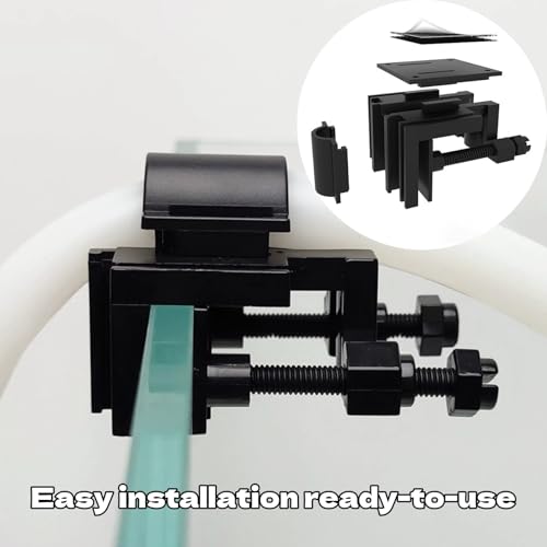 Fish Tank Clamp Versatile Inlet Outlet Holder Fish Tank Fixed Clamp Acrylic Aquarium Clip for Aquarium Setup and Equipment Organization