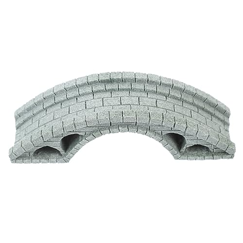 Happyyami Dollhouse Accessories Micro Landscaoe Bridge Mini Terrarium Bridge Artificial Arch Bridge Fish Tank Bridge Stone Bridge Statue Japanese Zen Household Green Sandstone Container