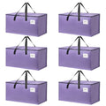 Moving Bags Heavy Duty Lavender Purple – Large Packing Bags for Moving, Extra Large Storage Totes with Zippers and Handles - color: Lavender Purple