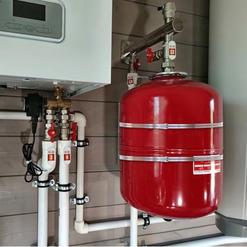 4 Set- Expansion Tank Mounting Bracket for Hot Water Heater,Thermal Expansion Tank Holder with 2 Earthquake Straps,Support 5-Gallon Hot Water Tanks up to 13 inches in Diameter - color: 4 Sets