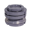 2.5 Inch PVC Bulkhead Water Tank Connector Adapter Fitting with Plugs Thru-Bulk Pipe Fitting for Rain Barrels, Aquariums, Ponds(Set of 1) - size: 2.5"-1pcs