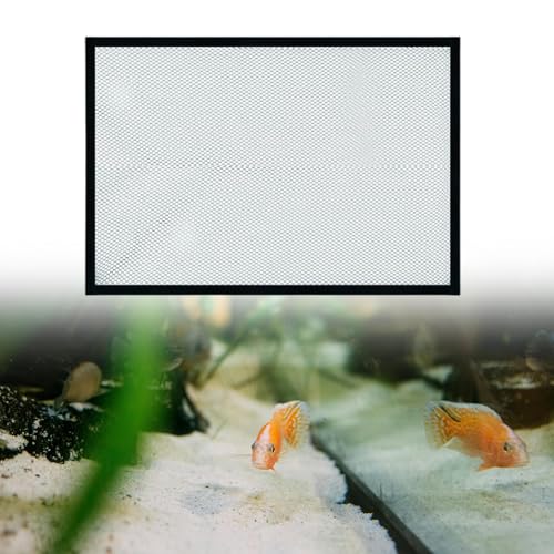 Generic Aquarium Screen Top Cover Anti Jumping Mesh Screen Transparent Jump Guard Protective Net Accessory Multifunction, 30x20cm - size: 30x20cm