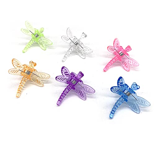 30Pcs Colorful Dragonfly Orchid Clips, Garden Plant Vine Support Clips Flower Clips