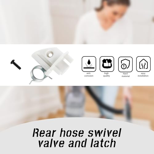 Elbow Valve Latch Swivel Screw Lock Holder Compatible with Shark NV500 NV501 NV502 NV552,etc.(Rear Hose Swift Valve and Latch Lock The Elbow onto The Vacuum Cleaner Body)