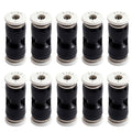 10PCS Pneumatic Push to Connect Fittings, PBT Plastic Union Straight 5/32"x 5/32" Tube OD Quick Connector for Home Garage Air Brake Air Compressor - size: 5/32"x 5/32"