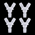 3/4" Hose Barb Fitting Equal Barbed Y Shaped 3 Way plastic Tubing Joint Splicer Mender Adapter Union for Oxygen Tubing Pipe Household Fuel Gas Liquid Air (Pack of 4) - size: 3/4 Inch
