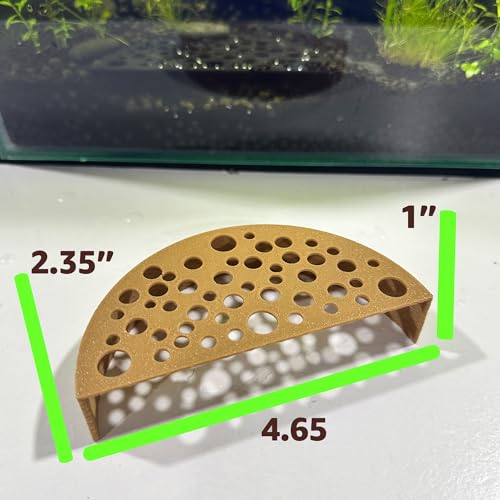 CTWPets Shrimp Breeding Protector | Shrimp Breeding Cave Aquarium Tunnel (Light Brown) - color: Light Brown
