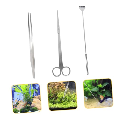 BESPORTBLE Aquarium Aquascaping Tool Set Tweezers Scissors Algae Scraper Premium Fish Tank Cleaning Kit for Freshwater Saltwater Aquariums