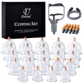 Cupping Therapy Set, 24 Pcs Cupping Set, Professional Cupping Kit for Massage Therapy, Portable Upgrade Cupping with Case, Pump Suction Cups for Cellulite Muscle Pain Relief Physical Therapy - size: 24 CUPS