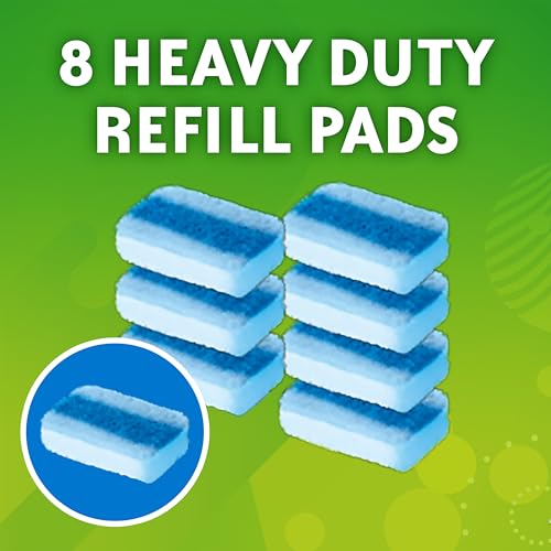 Scrubbing Bubbles Toilet Bowl Wand Cleaner Refills, Fresh Brush Heavy Duty Cleaner Toilet Refill Pads, Removes Limescale & Odors, Citrus Scent, 8 Count (Pack of 1) - size: 8 Count (Pack of 1)