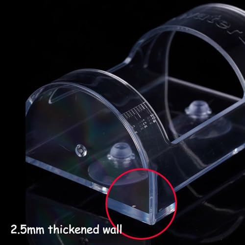 Fish Feeder Oval Back Flat Automatic Feeders Reduced Filter Clogging Tank Suitable for All Kinds of Food Tank Accessories - color: ellipses