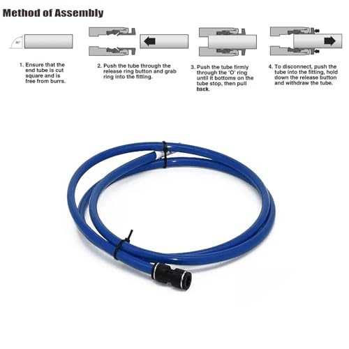 10PCS Pneumatic Push to Connect Fittings, PBT Plastic Union Straight 5/32"x 5/32" Tube OD Quick Connector for Home Garage Air Brake Air Compressor - size: 5/32"x 5/32"