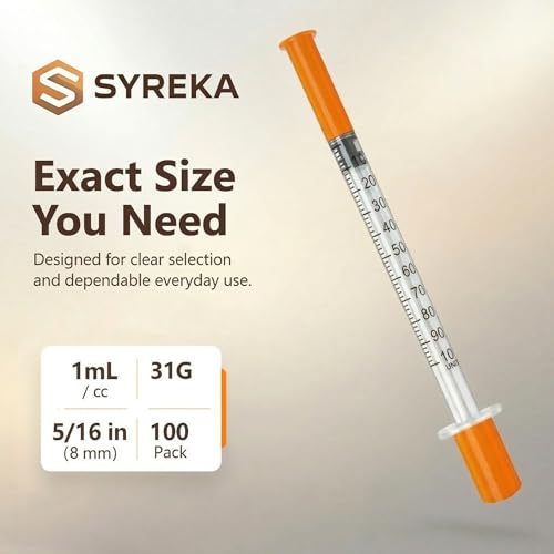 1ml 31G 5/16 Inch Syring, Lab Tools Supplies, Individual Package 100 Pack - size: 1ml-31G-5/16", style: 100 Pack