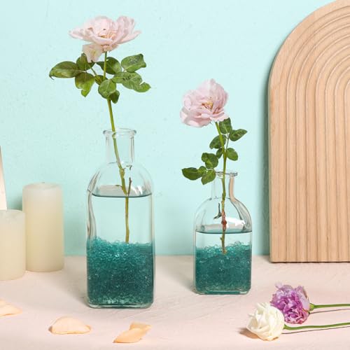 T4U Fish Tank Gravel 2 LB, Tumbled Small Rocks for Aquarium, Glass Beads for Vases, Succulent Rocks for Plants, Aquarium Gravel Decorative Pebbles for Terrarium Crafts Vase Filler, Green - color: Green, size: 2 LB