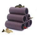 DOHO Aquarium Cave Handmade Brown Ceramic Shelters - Shrimp and Small Fish Habitat, Breeding Tube, Hiding cave - Hideaway Pipes Reduce Stress, Encourage Spawning - Aquarium Decorative Six Holes