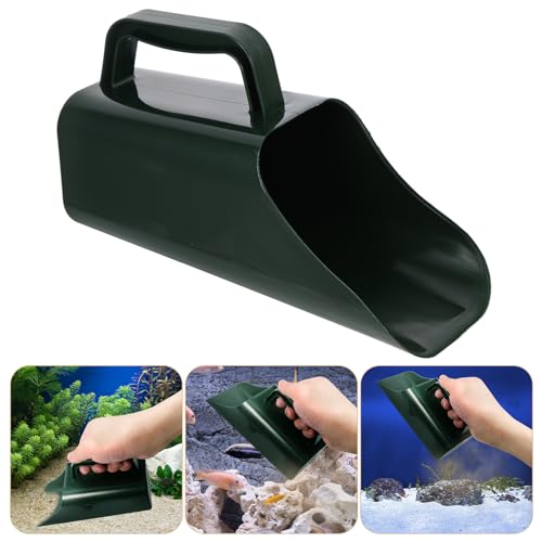 ARTIBETTER Aquarium Gravel Cleaning Shovel Portable Plastic Fish Tank Sand Shovel with Drainage Bucket for Aquarium Sediment Removal and Aquatic Plant Substrate Maintenance