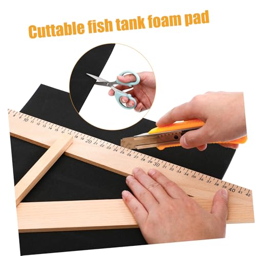 Garneck Aquarium Leveling Mat Thickened Non Slip Pad for Fish Tank Base Cushioning Mat Durable and Wear Resistant Tank Bottom Pad
