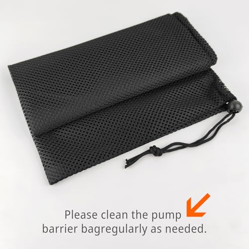 1 Pcs Pump Barrier Bag, 17.7" x 17.7" Pond Pump Filter Bag Black Nylon Mesh Bagfor Pond Filter - style: 1Pcs-17.7" x 17.7"