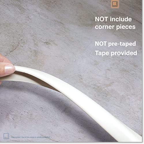 Roving Cove Slimfit Edge Protector for Baby Proofing (9ft Small Edge Only), Soft Rubber Foam Furniture Edge Bumper Guard, Desk Edge Cushion, 3M Adhesive, Oyster White (Off White) - color: Oyster White, size: Small 9 Foot (Pack of 1)