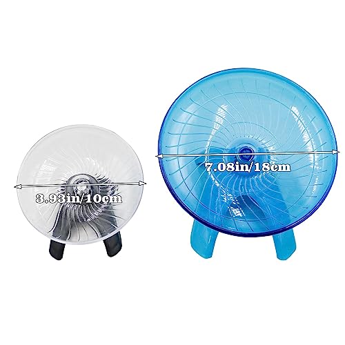 Oooct Hermit Crab Wheel Toy, Small Animals Cage Accessory, Suitable for Hermit Crab, Hamster, Rat - color: Blue, size: Large