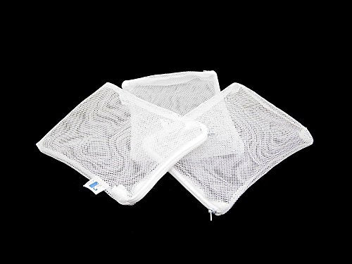 CNZ Universal Media Filter Bag 12" x 10" for Ammonia Remover, Bio-Ball Ceramic Ring, Pellet Carbon, Pack of 3 - size: 12" x 10" 3-pack